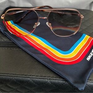 Skechers Brown Aviator Sunglasses Gradient Lenses